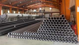 HDPE polyethylene pipes and fittings three layers German specifications the