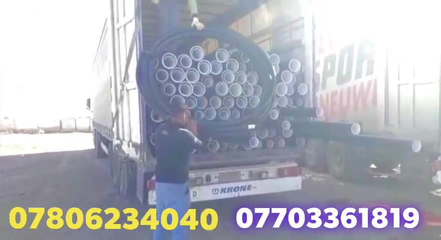 Today 12 18 2021 trucks send HDPE polyethylene pipes three layers inside